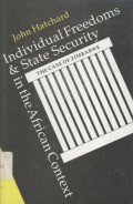 Individual freedoms & state security in the African context: the case of zimbabwe