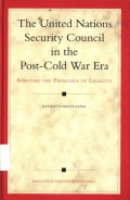 The united nations security council in the post-cold war era - (5374)