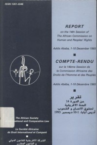 Report on the 14th Session of the African Commission on Human and Peoples