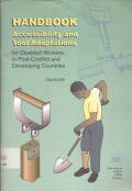 Handbook: accessibility and tool adaptations for disabled workers in post-conflict and developing countries