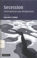 Secession: International law perspectives - (5386)