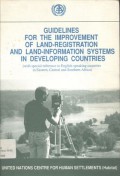 Guidelines for the improvement of land-information systems in developing countries