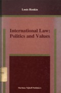 International Law: Politics and Values