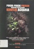 Pokok-Pokok Pikiran Mengenai Penyelesaian Konflik Agraria