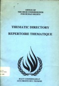 Thematic directory/Repertoire thematic (of the United Nations. Commission on Human Rights)