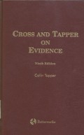 Cross and tapper on evidence