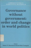 Governance without government: order and change in world politics