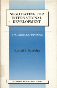 Negotiating for international development: A Practitioner