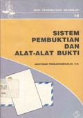 Sistem pembuktian dan alat-alat bukti