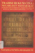 Tradisi hukum Cina : negara dan masyarakat: studi mengenai peristiwa-peristiwa hukum di pulau Jawa Zaman Kolonial (1870-1942)