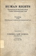 Human Rights: Protection of the Individual Under International Law : Proceedings of the Fifth Summer Conference on International Law