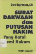 Surat dakwaan dan putusan hakim yang batal demi hukum