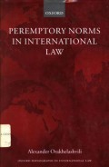 Peremptory norms in international law - (5359)