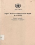 Report of the Committee on the Rights of The Child; general Assembly:Official records - Fiftythird Session: Suppelement No.41 (A/53/41)