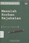 Masalah Korban Kejahatan - (6103)