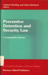 Preventive detention and security law: a comparative survey