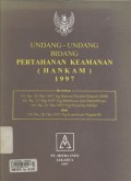 Undang-undang bidang pertahanan keamanan (HANKAM) 1997