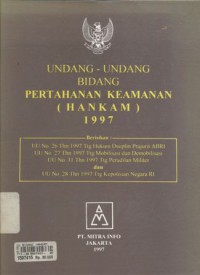 Undang-undang bidang pertahanan keamanan (HANKAM) 1997