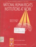 Developing capacity in Asia: National human rights institutions at work; Regional Training Manual, Tagaytay, Philippines, February 8-13, 1998