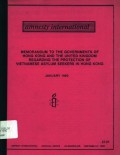 Memorandum to the Governments of Hong Kong and the United Kingdom regarding the protection of Vietnamese asylum seekers in Hong Kong