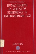 Human rights in states of emergency in international law