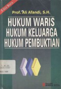 Hukum waris, hukum keluarga dan hukum pembuktian