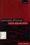 Principles of Human Rights Adjudication