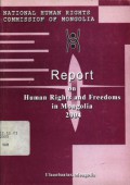 Report on human rights and freedoms in Mogolia 2004