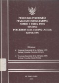 Peraturan pemerintah pengganti undang-undang Nomor 1 tahun 1998 tentang perubahan atas undang-undang kepailitan