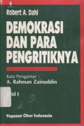 Demokrasi dan para pengritiknya: Jilid I