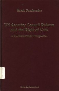 UN Security Council reform and the right of veto: a constitutional perspective