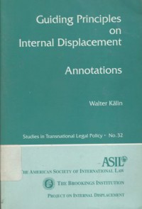 Guiding principles on internal displacement : annotations