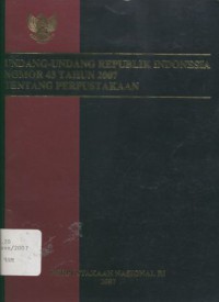 Undang-Undang Republik Indonesia Nomor 43 Tahun 2007 Tentang Perpustakaan__(6513)_H