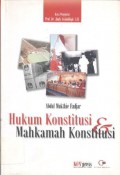 Hukum Konstitusi dan Mahkamah Konstitusi