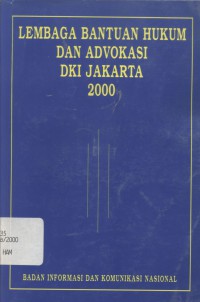 Lembaga bantuan hukum dan advokasi DKI Jakarta 2000