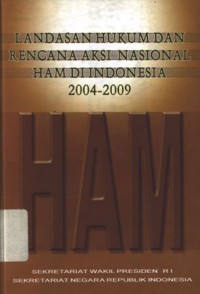 Landasan hukum dan rencana aksi nasional ham di Indonesia 2004 - 2009