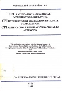 ICC ratification and national implementing legislation