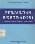 Perjanjian ekstradisi Undang-undang nomor 1 tahun 1989