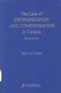 The law of exproriation and compensation in Canada