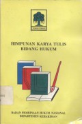 Himpunan karya tulis bidang hukum tahun 1995