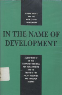 In the name of development: human rights and the World Bank in Indonesia