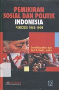 Pemikiran Sosial Dan Politik Indonesia Periode 1965 - 1999