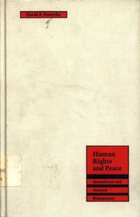 Human rights and peace: international and national dimensions