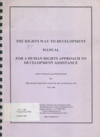 The rights way to development: Manual for a human rights approach to development assistance
