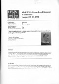 68th IFLA Council and General Conference August 18-24, 2002