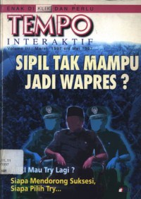 Sipil tidak mampu jadi Wapres ?