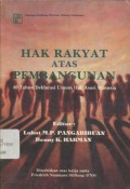 Hak Rakyat atas Pembangunan: 40 Tahun Deklarasi Umum Hak Asasi Manusia