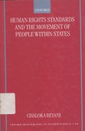 Human rights standards and the free movement of people within states