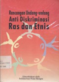 Rancangan undang-undang anti diskriminasi ras dan etnis