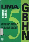 Lima GBHN: 1973-1978-1983-1988-1993